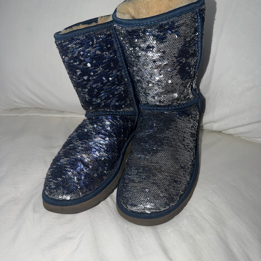 UGG Blue Sequin Women's Boots